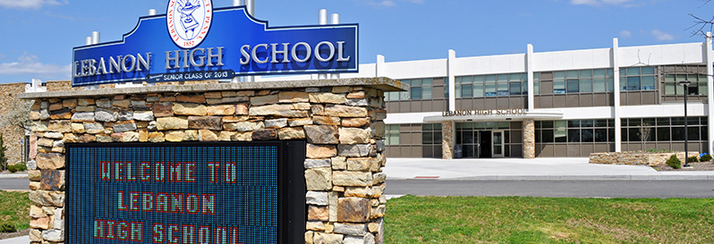 Lebanon HIgh School Sign