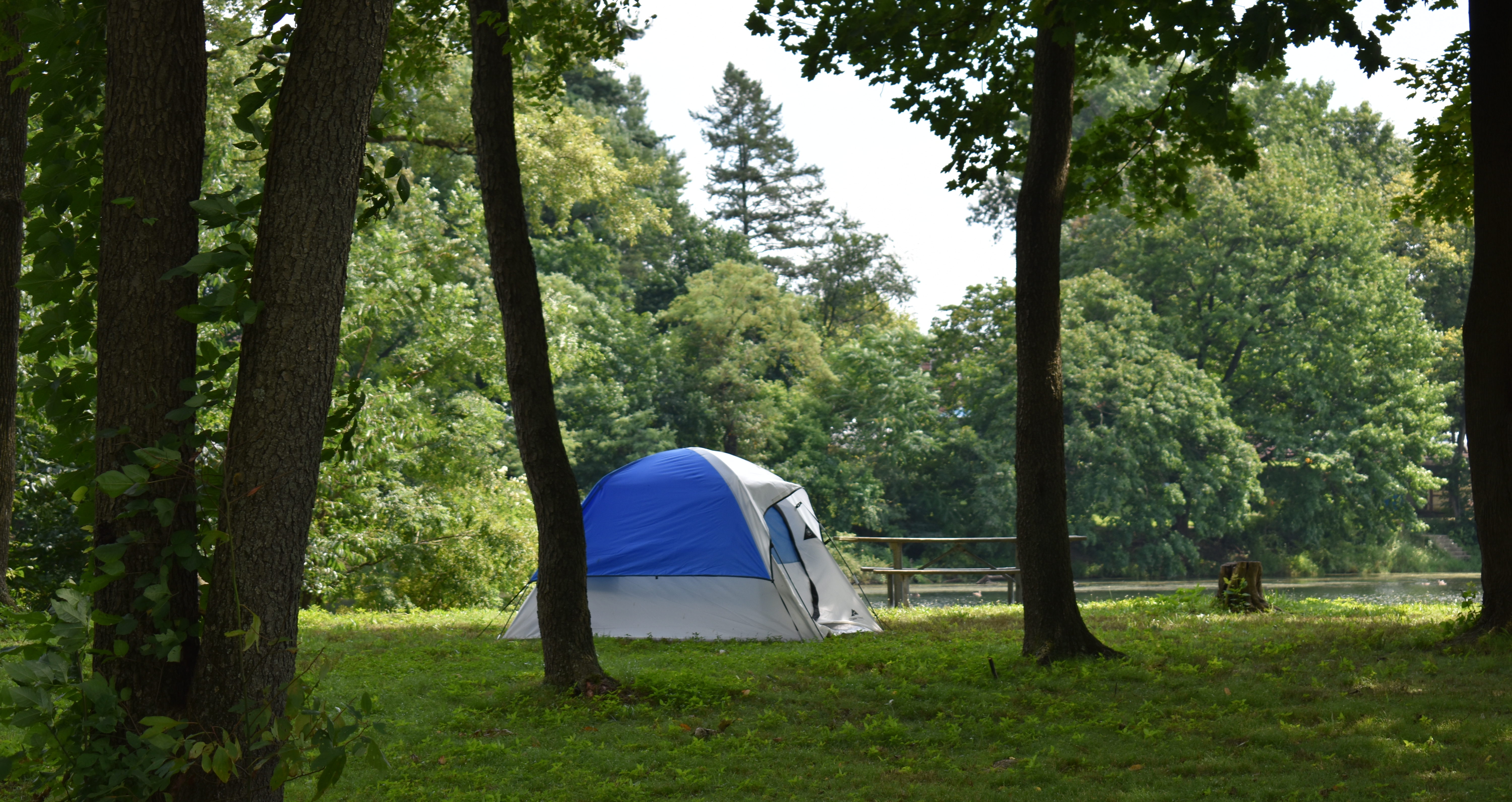 Tent at Stoever's dam park