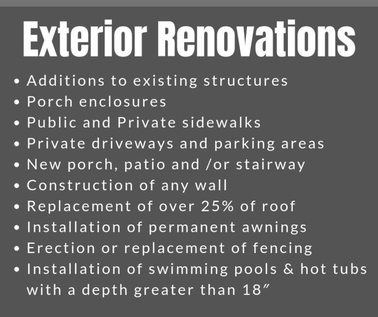 Exterior Renovations